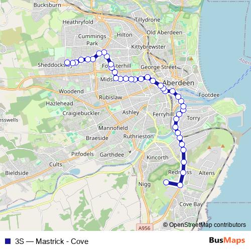 3S bus Line Map