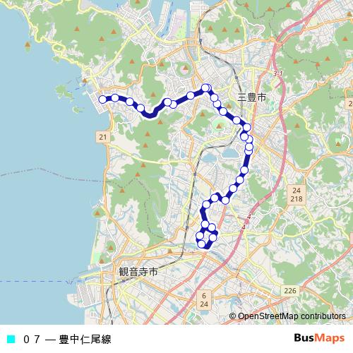０７ bus Line Map