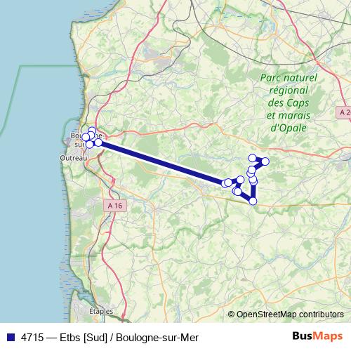 4715 bus Line Map