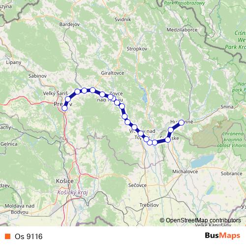 Os 9116 rail Line Map
