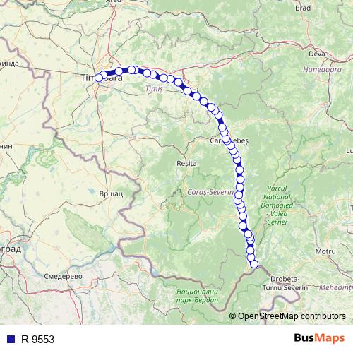R 9553 rail Line Map