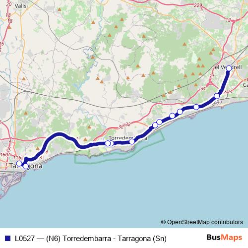 L0527 bus Line Map