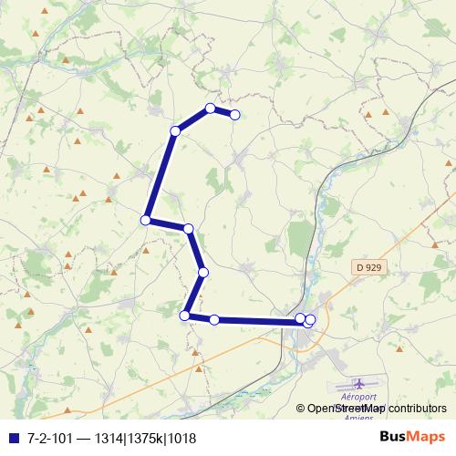 7-2-101 bus Line Map