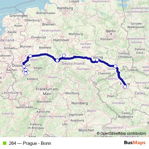 264 bus Line Map