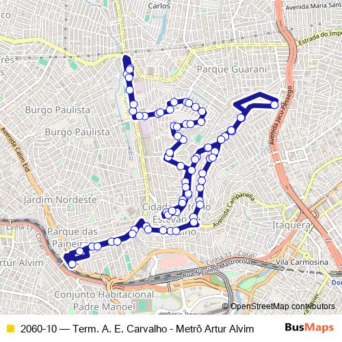 2060-10 bus Line Map