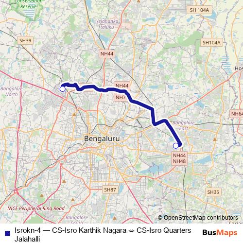 Isrokn-4 bus Line Map
