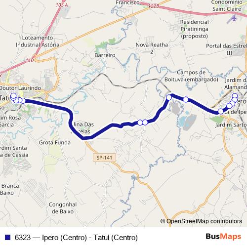 6323 bus Line Map