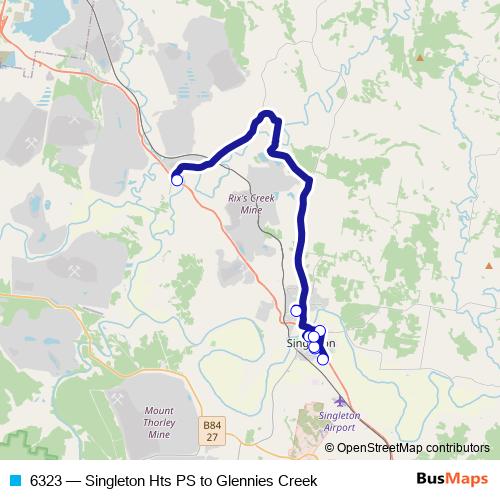 6323 bus Line Map
