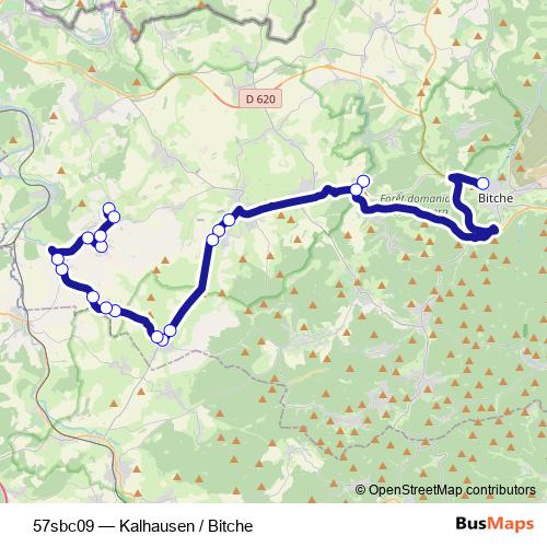 57sbc09 bus Line Map