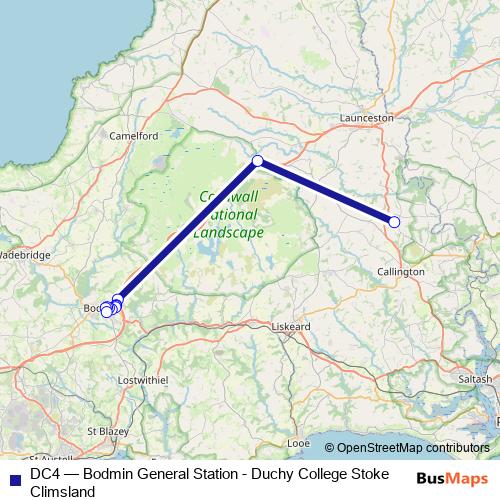 DC4 bus Line Map
