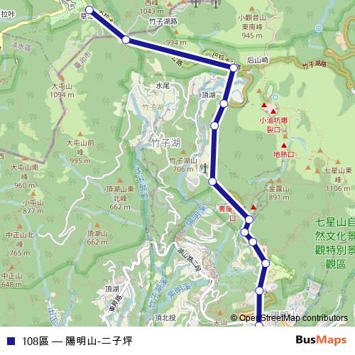 108區 bus Line Map