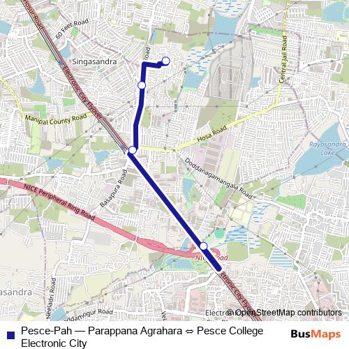 Pesce-Pah bus Line Map