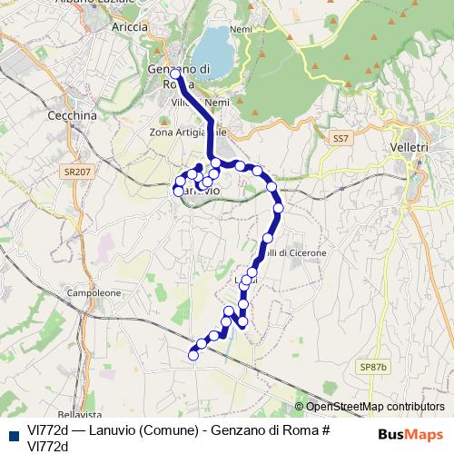 Vl772d bus Line Map
