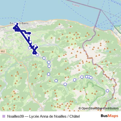Noailles09 bus Line Map