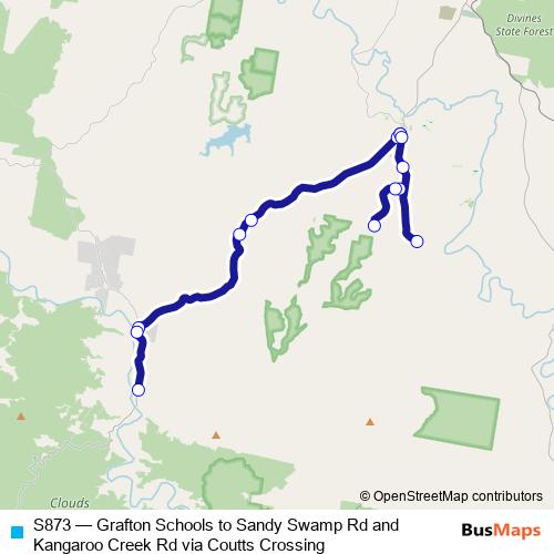 S873 bus Line Map