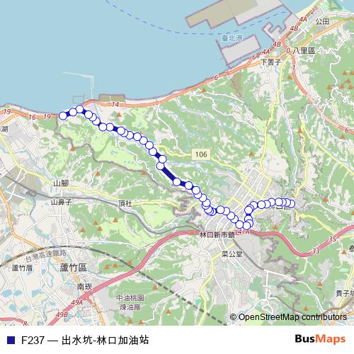 F237 bus Line Map
