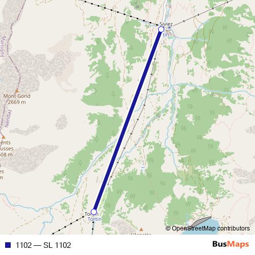 1102 cable-car Line Map