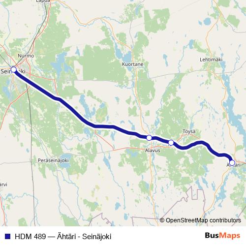 HDM 489 rail Line Map