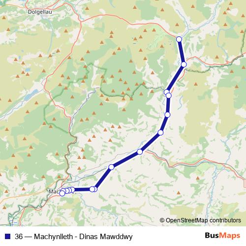 36 bus Line Map
