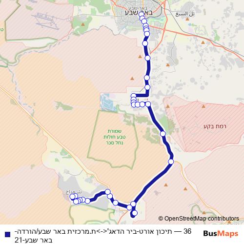 36 bus Line Map