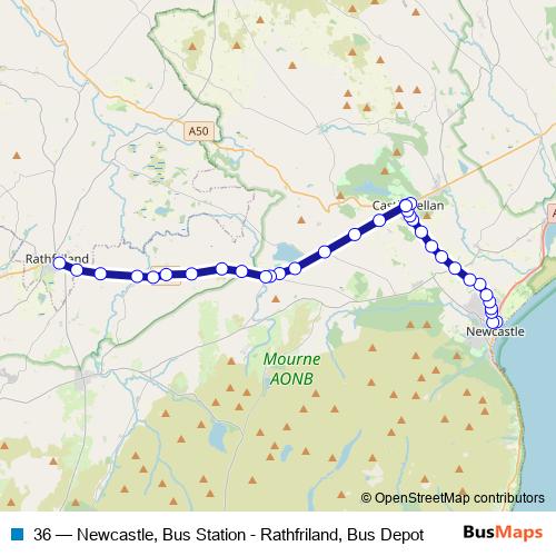 36 bus Line Map