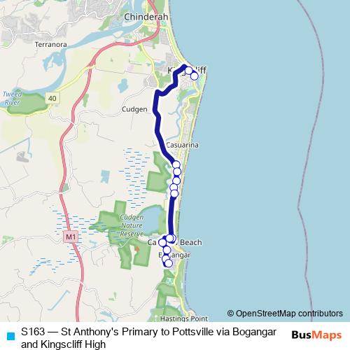 S163 bus Line Map