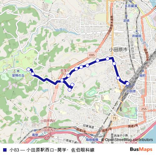 小83 bus Line Map