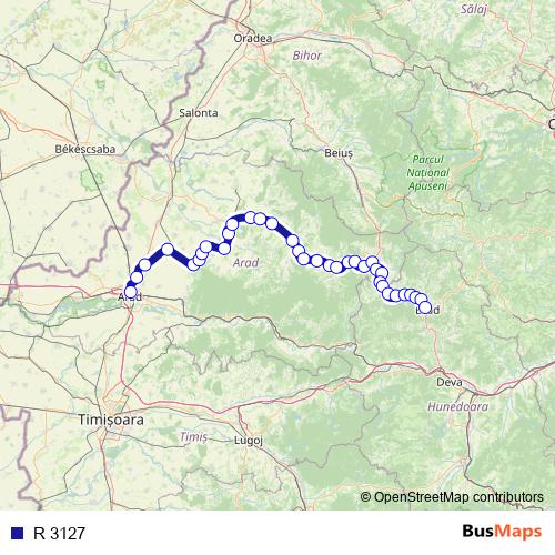 R 3127 rail Line Map