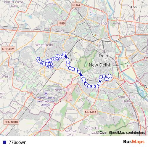 776down bus Line Map