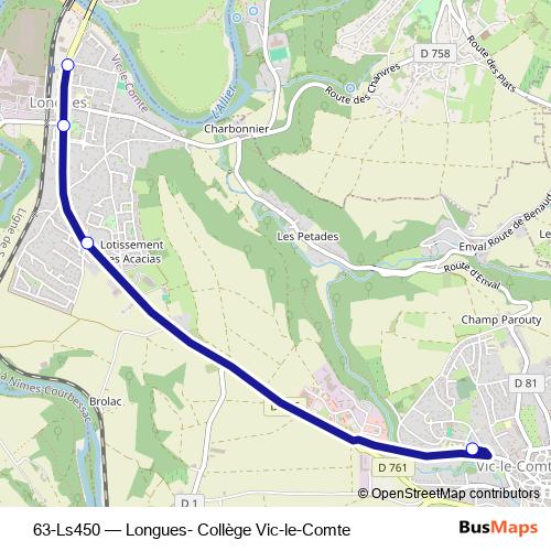63-Ls450 bus Line Map
