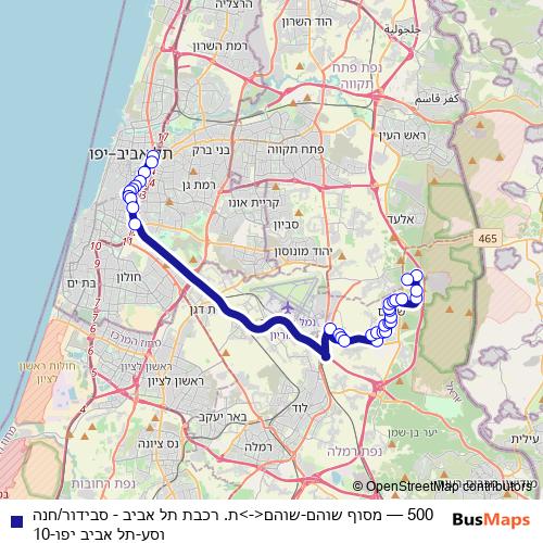 500 bus Line Map