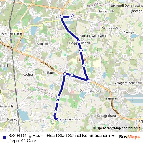 328-H D41g-Hss bus Line Map