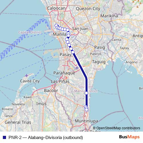 PNR-2 bus Line Map