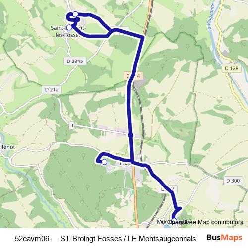 52eavm06 bus Line Map