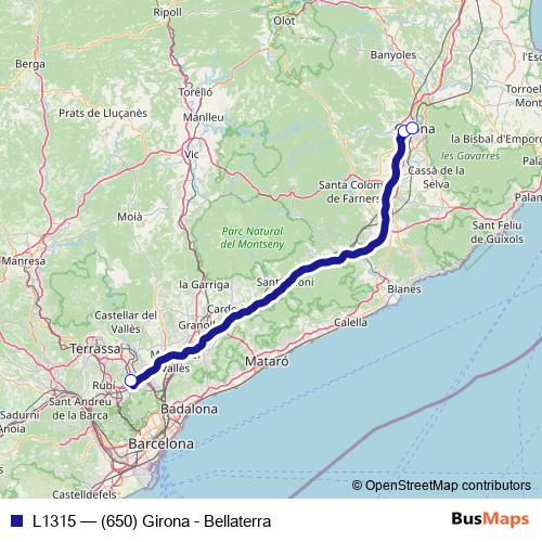 L1315 bus Line Map