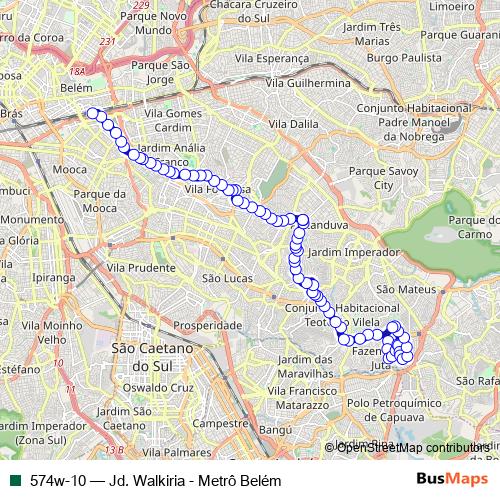 574w-10 bus Line Map
