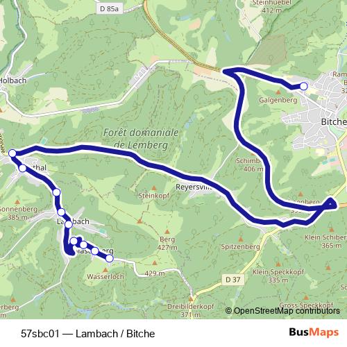57sbc01 bus Line Map