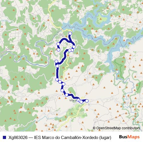 Xg863026 bus Line Map