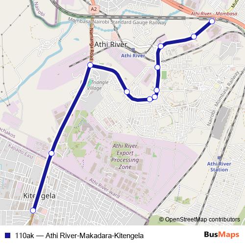110ak bus Line Map