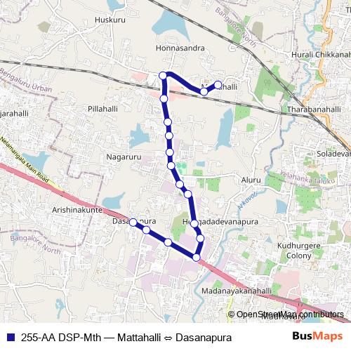 255-AA DSP-Mth bus Line Map