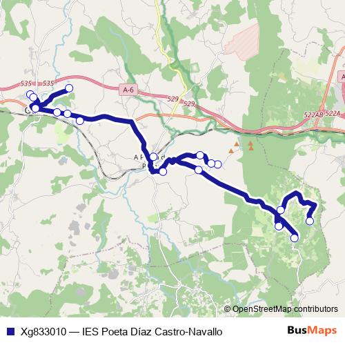 Xg833010 bus Line Map