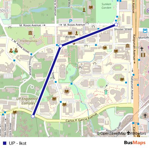 UP - Ikot bus Line Map