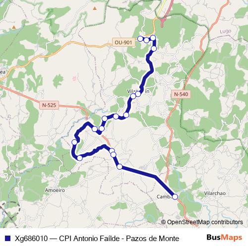 Xg686010 bus Line Map