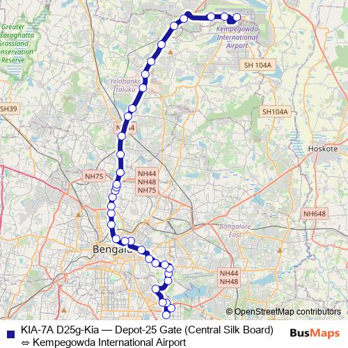 KIA-7A D25g-Kia bus Line Map