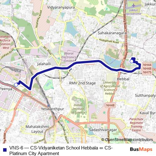 VNS-6 bus Line Map