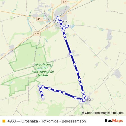 4960 bus Line Map
