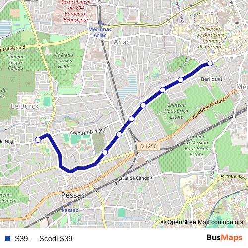 S39 bus Line Map