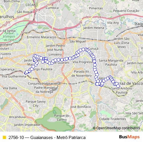 2756-10 bus Line Map