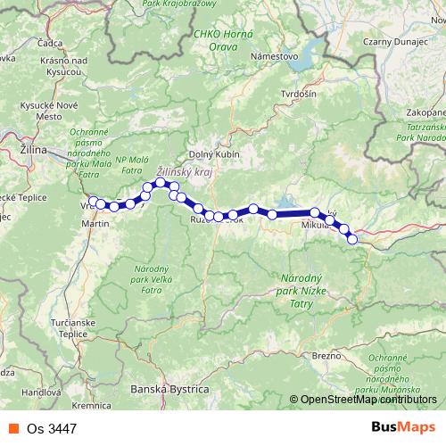 Os 3447 rail Line Map