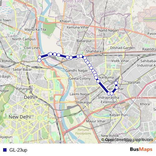 GL-23up bus Line Map